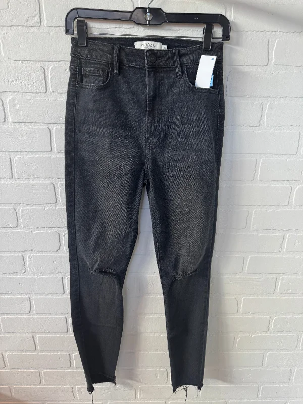 Jeans Skinny By Clothes Mentor In Black Denim, Size: 4