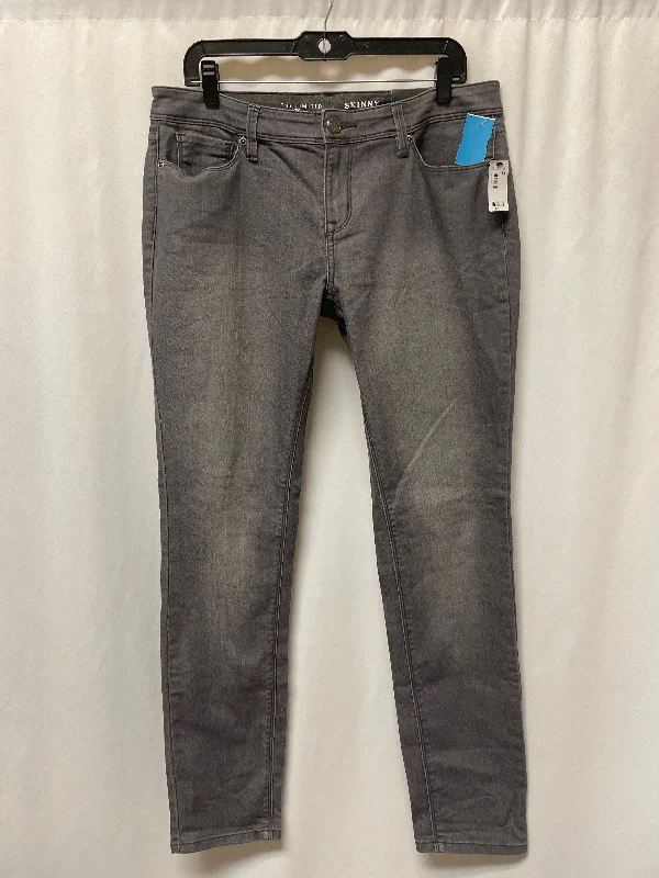 Jeans Skinny By Limited In Grey Denim, Size: 14