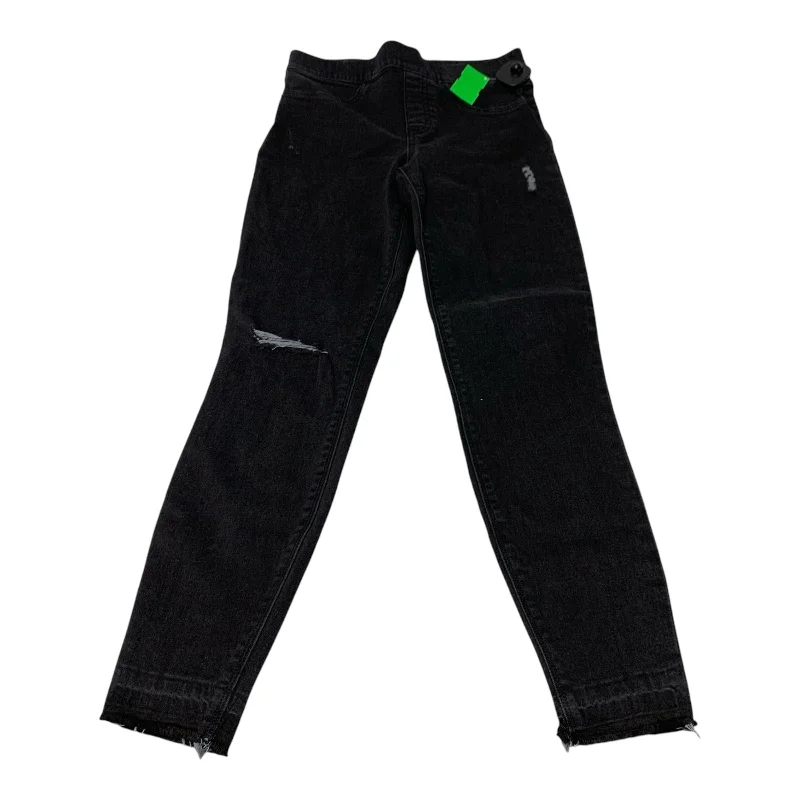 Jeans Skinny By Spanx In Black Denim, Size: S