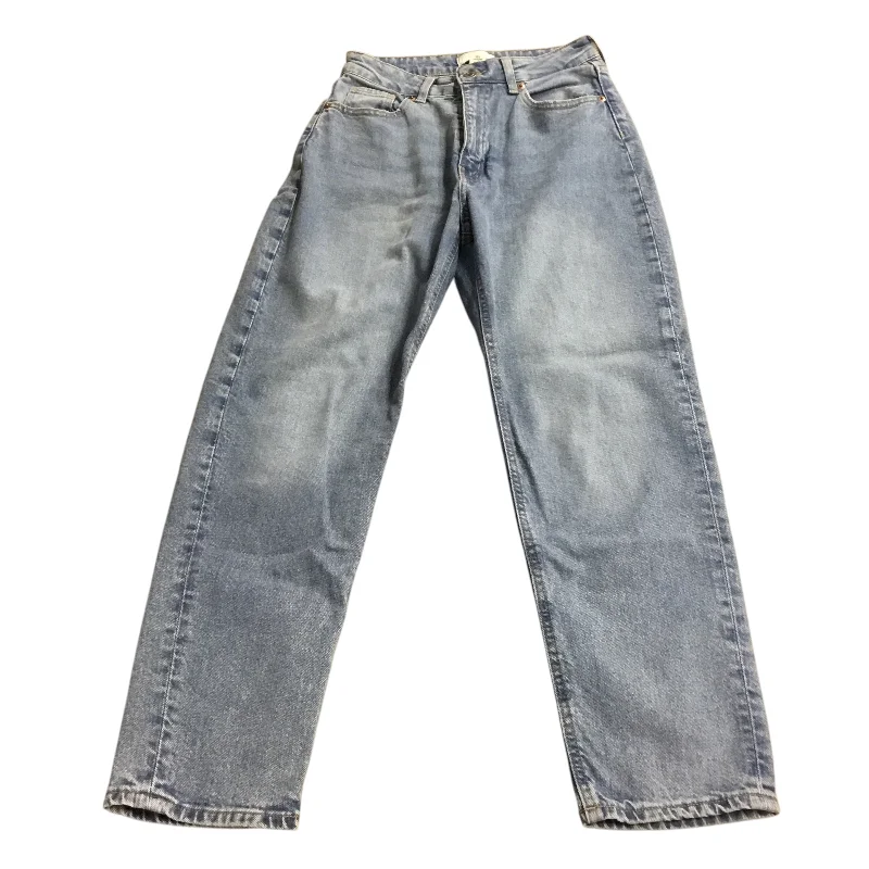 Jeans Straight By H&m In Blue Denim, Size: 4