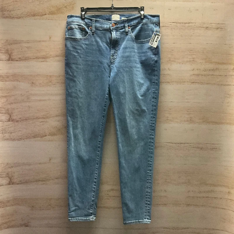 Jeans Straight By J. Crew In Blue Denim, Size: 8