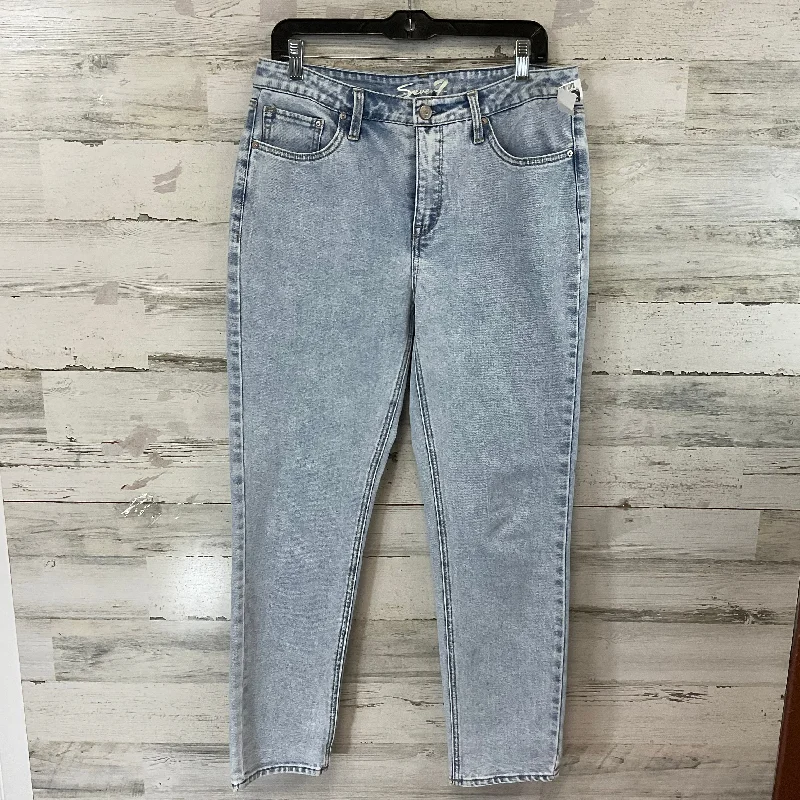 Jeans Straight By Seven 7 In Blue Denim, Size: 8