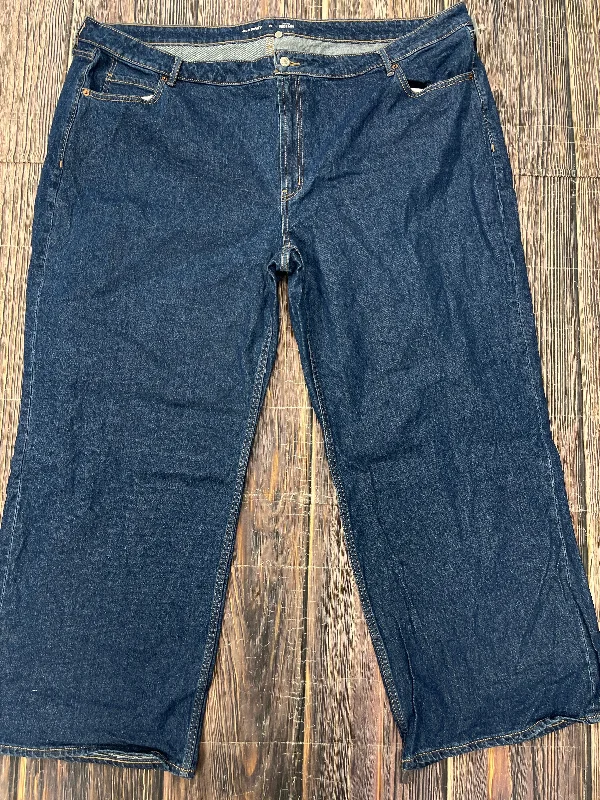 Jeans Wide Leg By Old Navy In Blue Denim, Size: 26