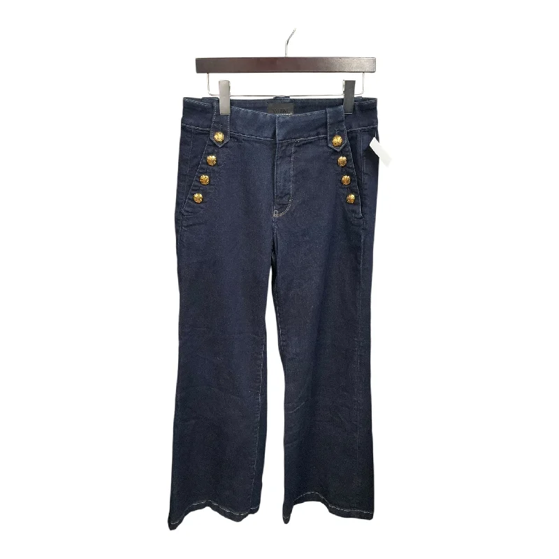 Jeans Wide Leg By White House Black Market In Blue Denim, Size: 10