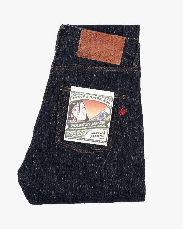 Naked & Famous Denim Easy Guy Relaxed Tapered Mens Jeans - MIJ12 Aomidori Selvedge