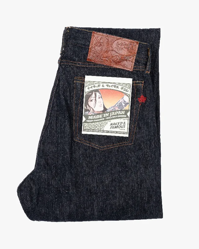 Naked & Famous Denim True Guy Regular Straight Mens Jeans - MIJ12 Aomidori Selvedge