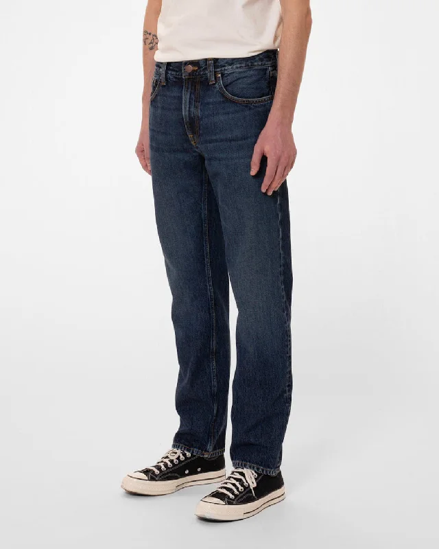 Nudie Gritty Jackson Regular Fit Mens Jeans - Blue Soil