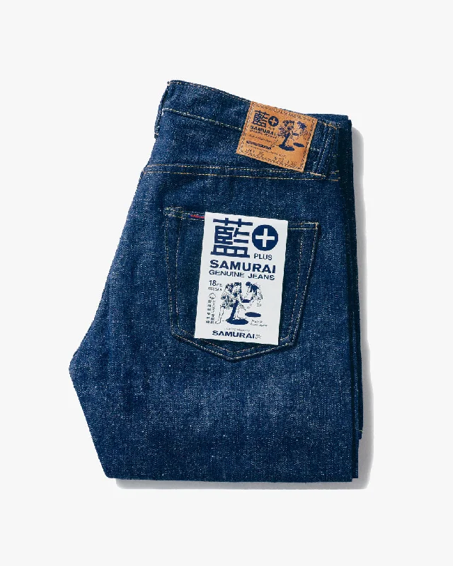 Samurai Jeans S500AX Regular Straight 18oz AI Plus Selvedge Jeans - Indigo Onewash