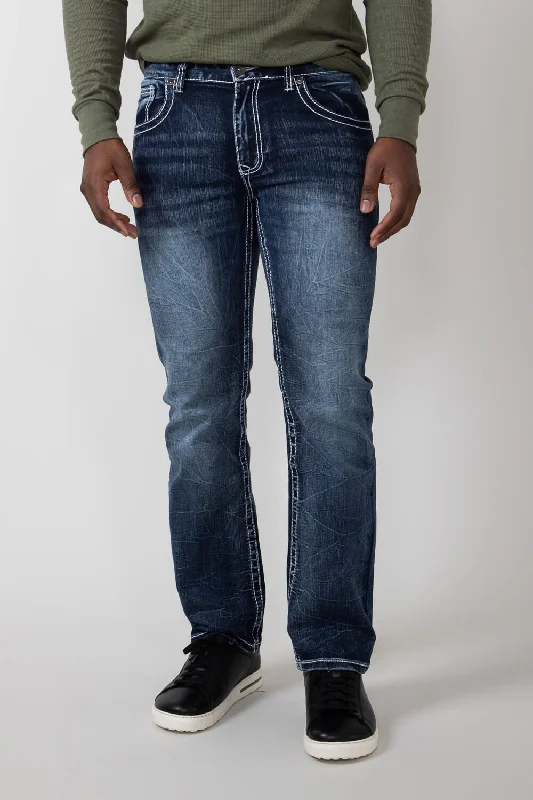 True Luck Blake Bootcut Stretch Jeans for Men | TL16350002