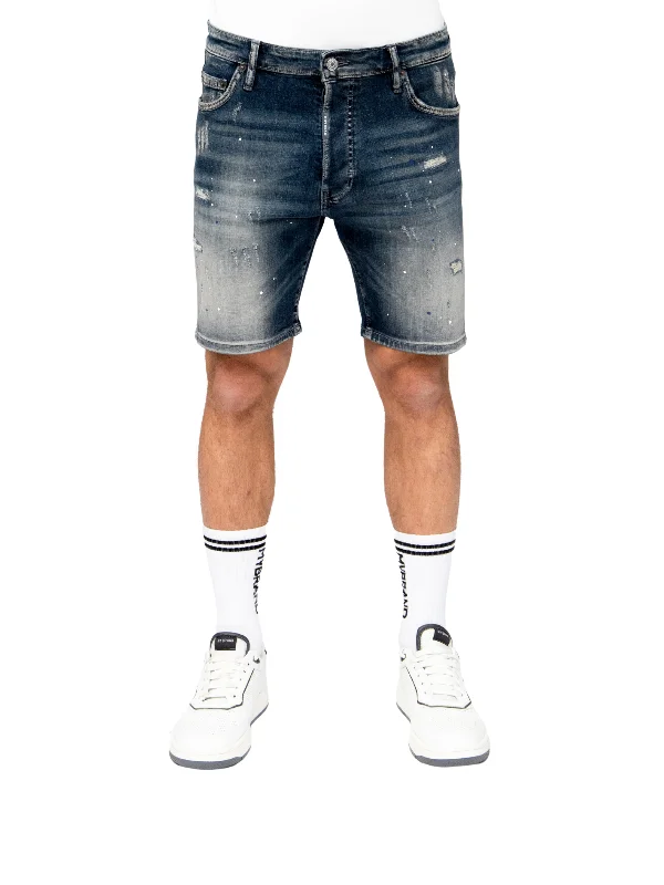 Washed Shredder Shorts | DENIM