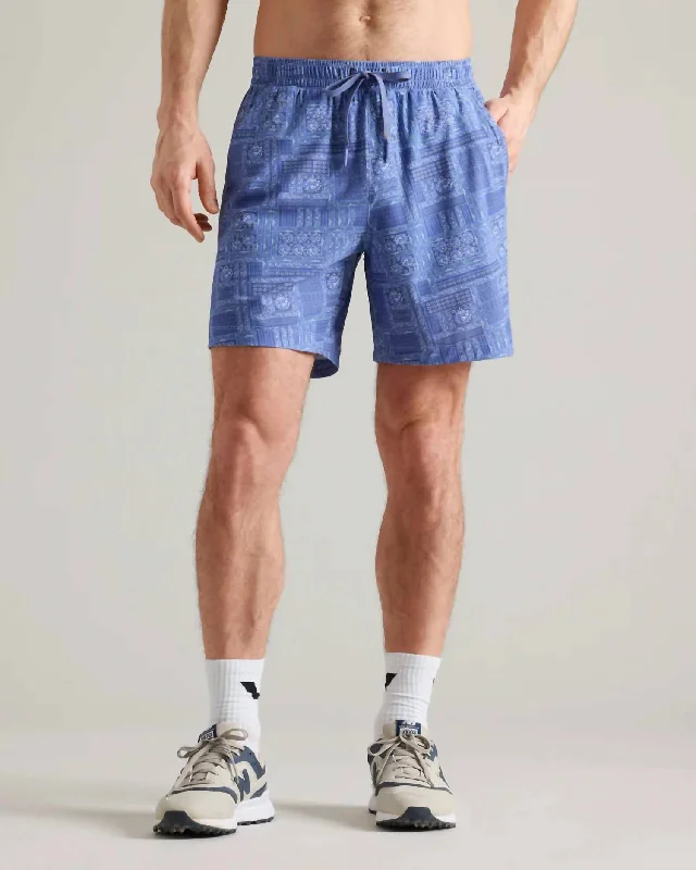 7" Pursuit Short In Morning Blue Bandana