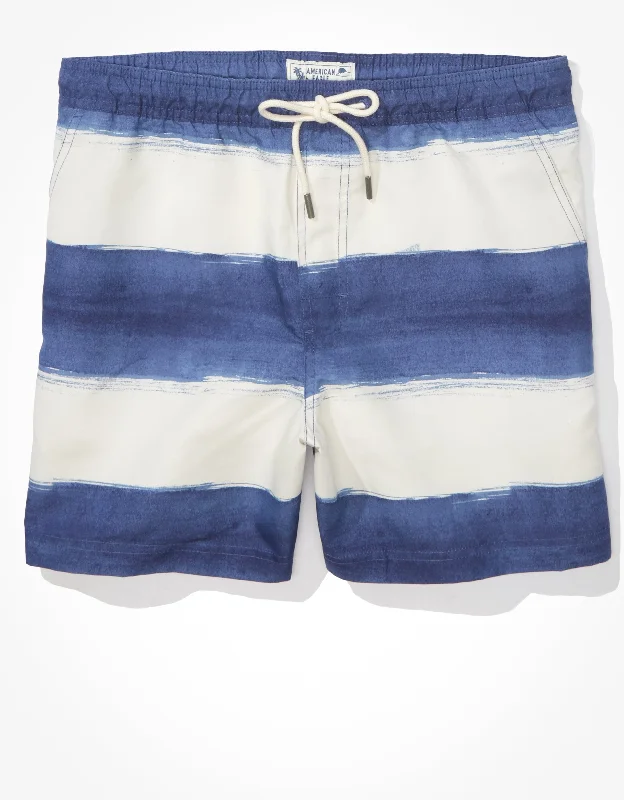 AE 5.5" Striped Swim Trunk