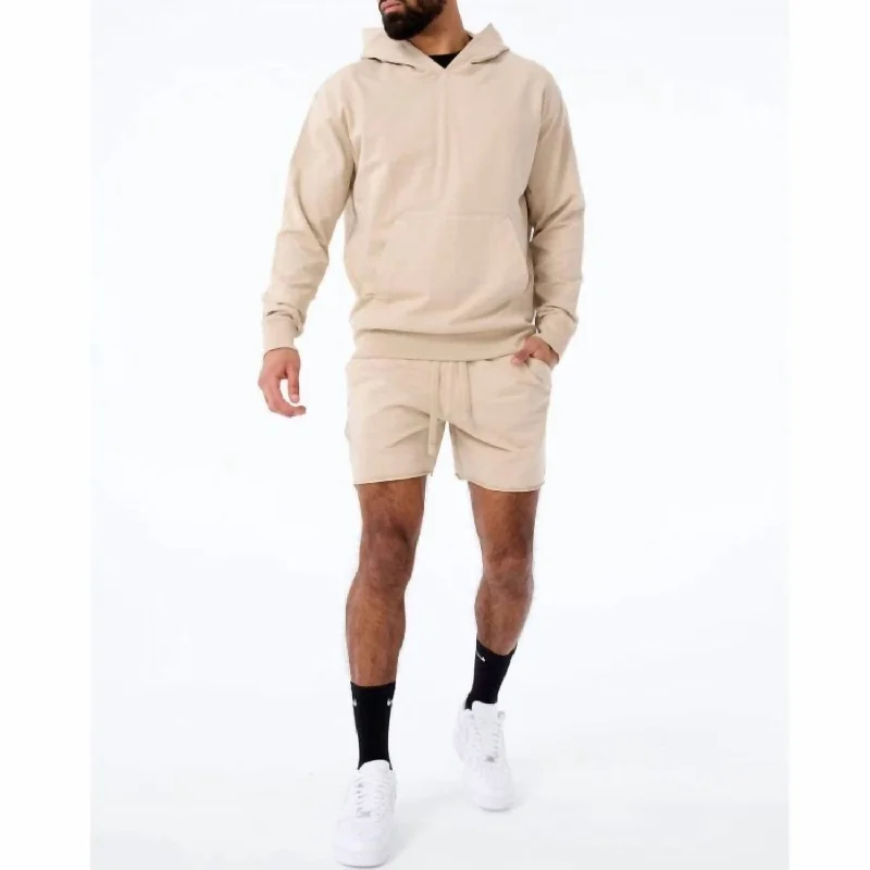 Athletic Summer Breeze Knit Short In Natural Sand