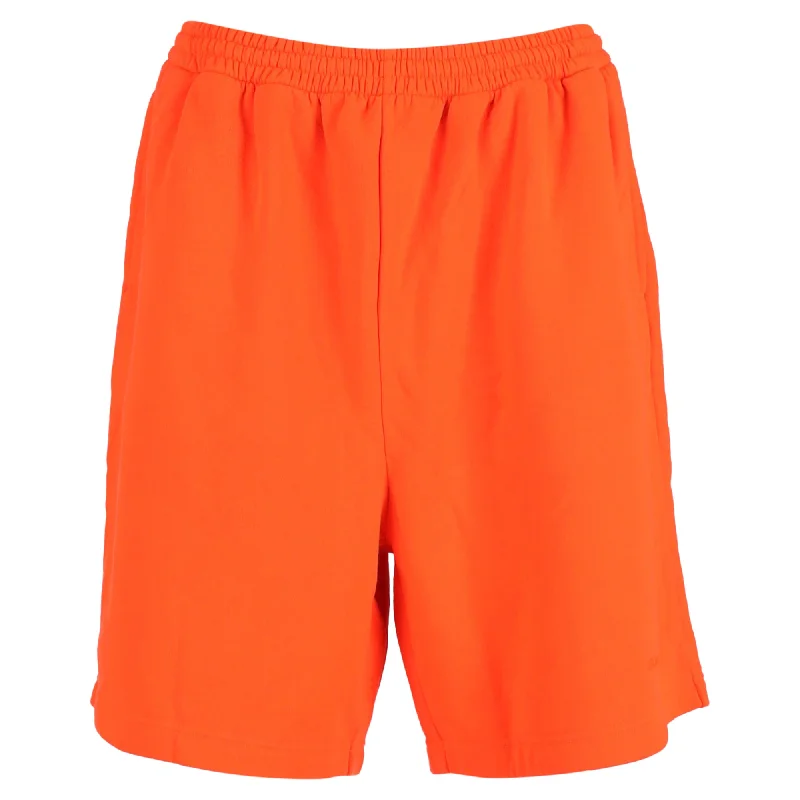 Balenciaga Jogger Shorts in Orange Cotton