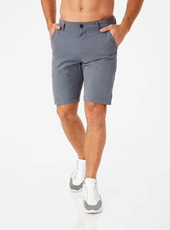 Beacon Hybrid Short In Charcoal