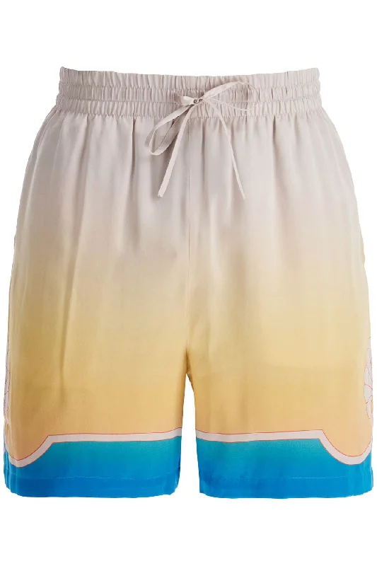 Casablanca Men's "Colorful Silk Bermuda Shorts Set