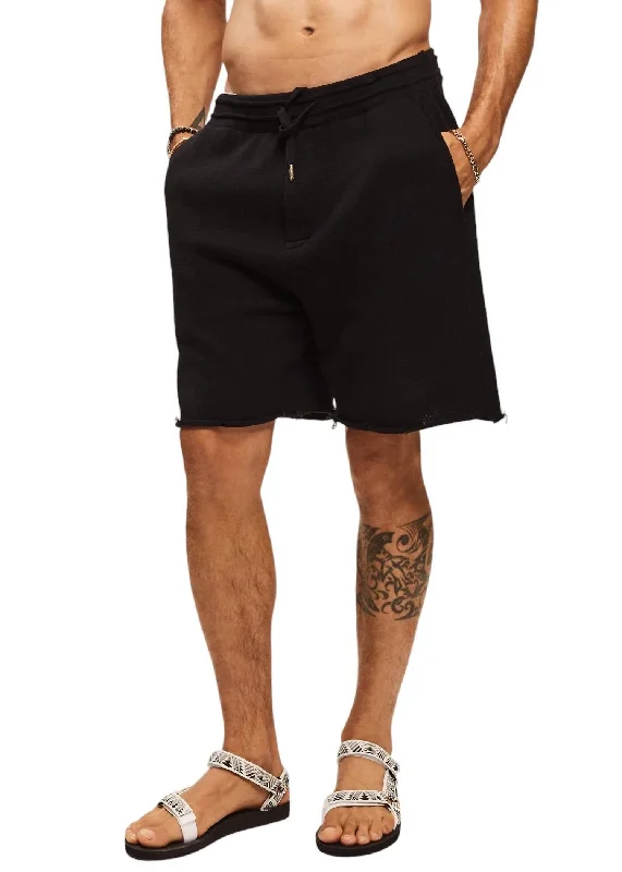 Chris Knit Shorts In Black