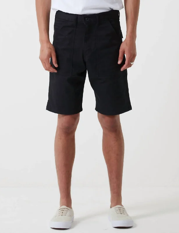 Fatigue Short In Black Twill