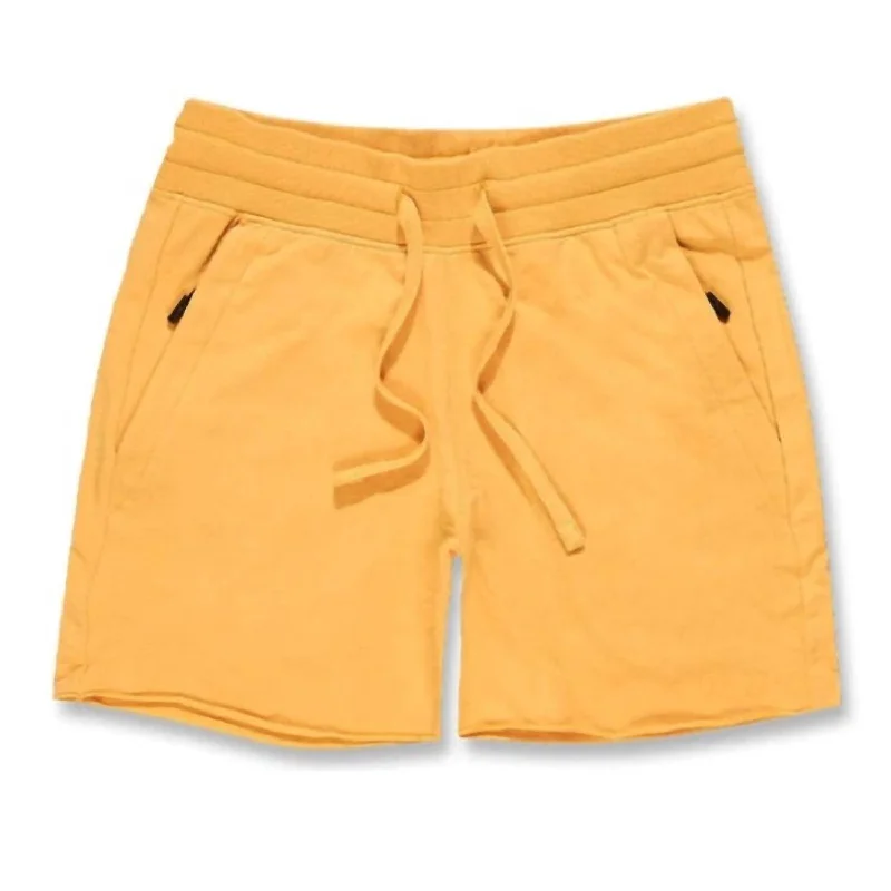 Men's Athletic Summer Breeze Knit Short In Matte Orange