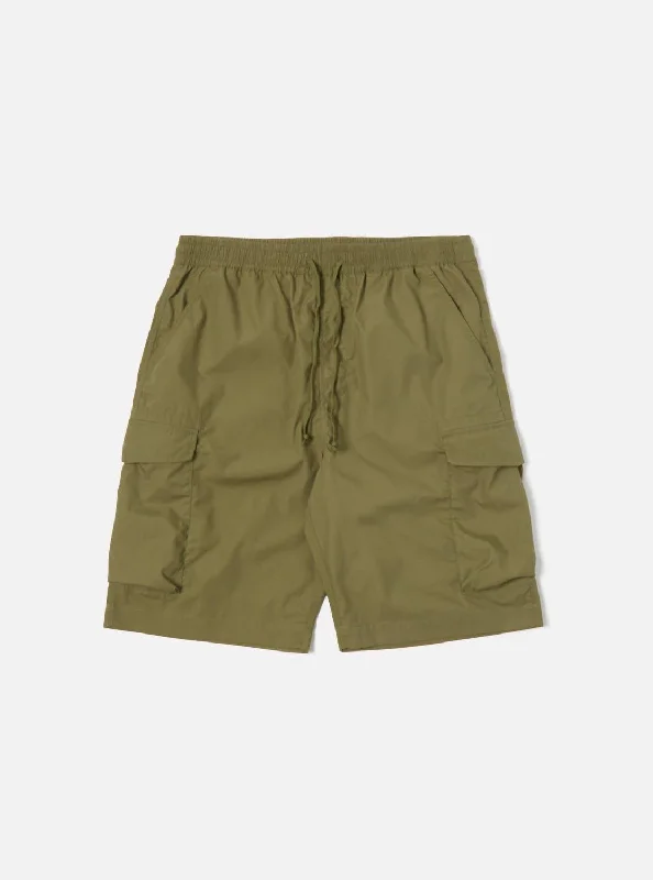 Men's Parachute Short In Olive Recycled Poly Tech