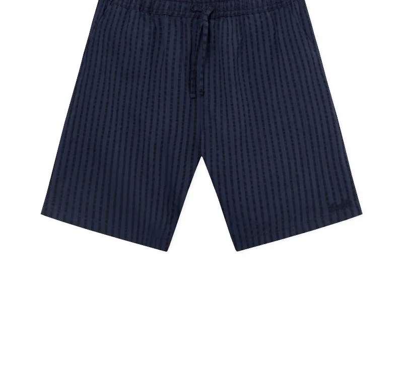 Men's Vole Seersucker Shorts In Navy