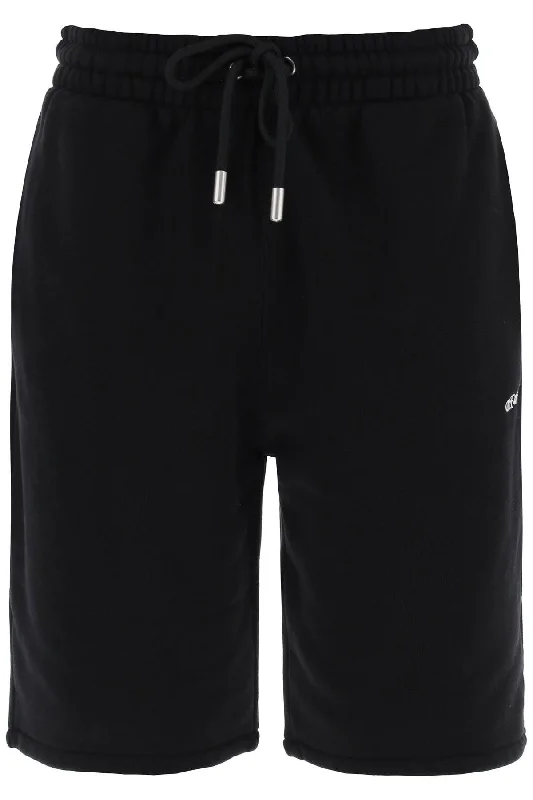 Off- Men's "Sporty Bermuda Shorts With Embroide Arrow