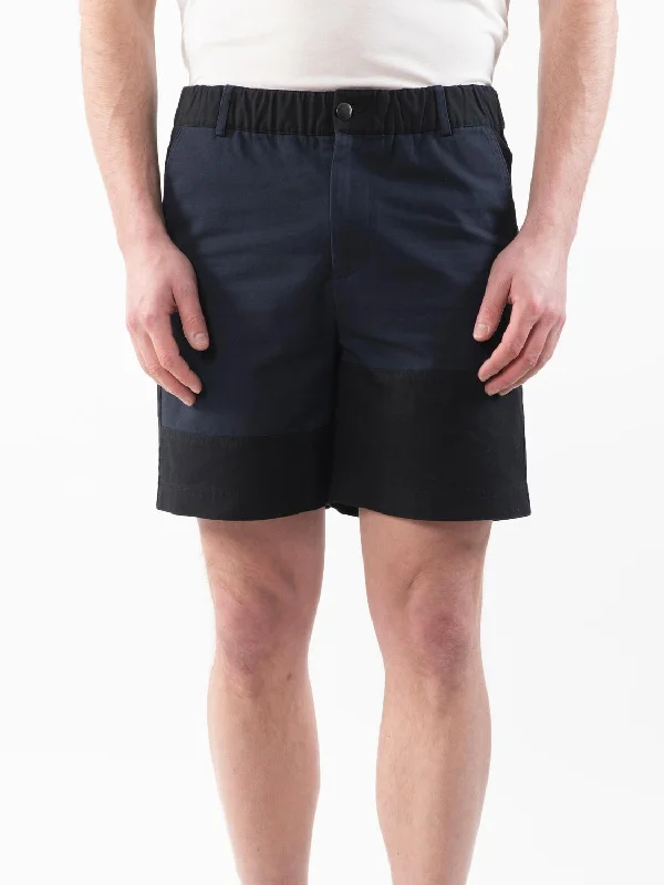 Patch Chino Short In Navy Multi