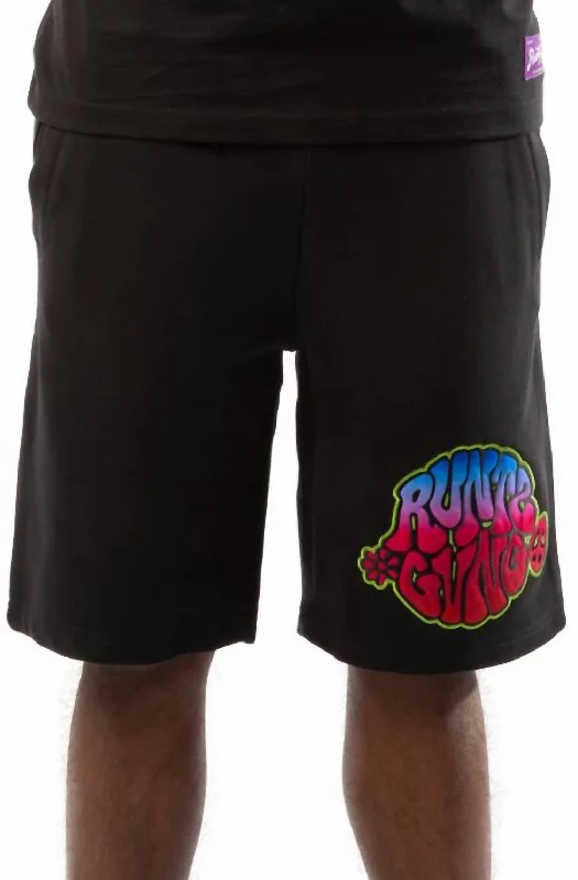 Pull On Gang Shorts In Black