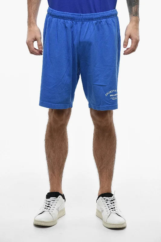 Sporty & Rich Logo Printed Jersey Sweatshorts